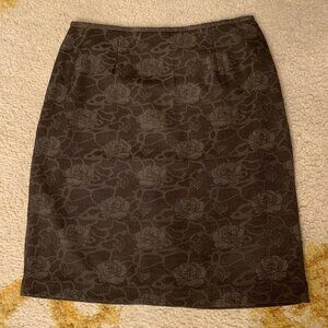 Stanley Blacker, Sz 16. NWOT. Lined Pencil Skirt. Faux Jacquard Texture.Zip  B60